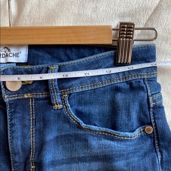 Jordache skinny blue jean raw hem - Picture 1 of 8